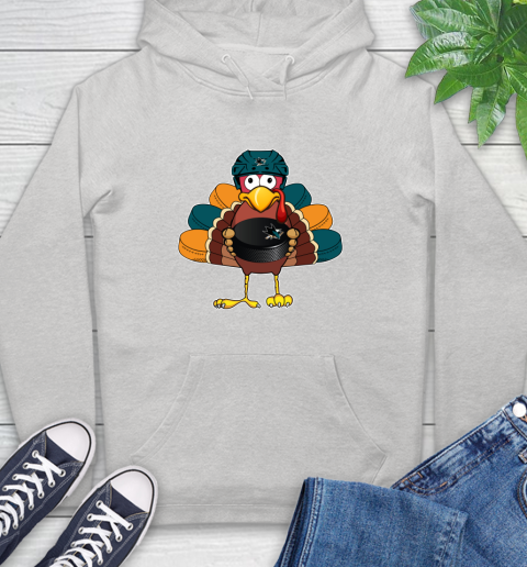 San Jose Sharks Turkey Thanksgiving Day Hoodie