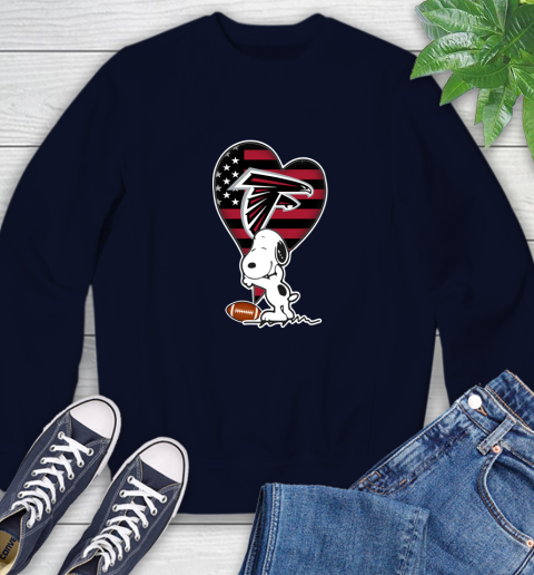 Atlanta Falcons NFL Football The Peanuts Movie Adorable Snoopy Sweatshirt 3