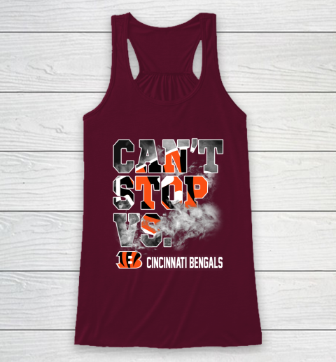 NFL Cincinnati Bengals Can't Stop Vs Racerback Tank 2