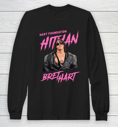 Bret Hart The Hitman Hart Foundation Long Sleeve T-Shirt