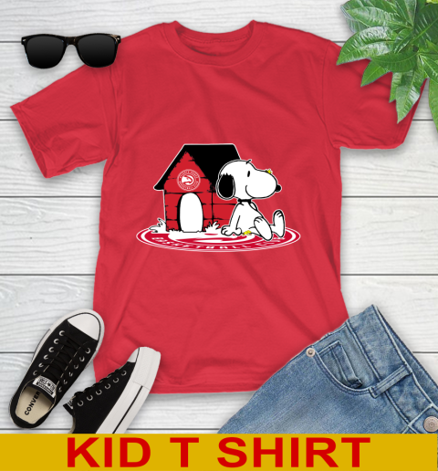 NBA Basketball Atlanta Hawks Snoopy The Peanuts Movie Shirt Youth T-Shirt 10