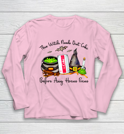 Hocus Pocus Halloween  This Witch Need Diet Coke Youth Long Sleeve 6