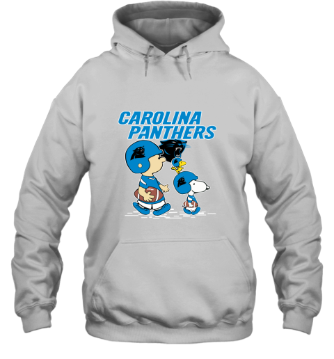 Carolia Panthers Let's Play Football Together Snoopy NFL Hoodie
