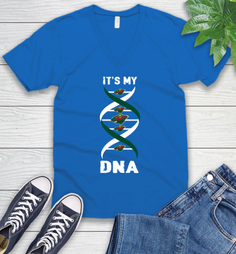Minnesota Wild NHL Hockey It's My DNA Sports V-Neck T-Shirt 5