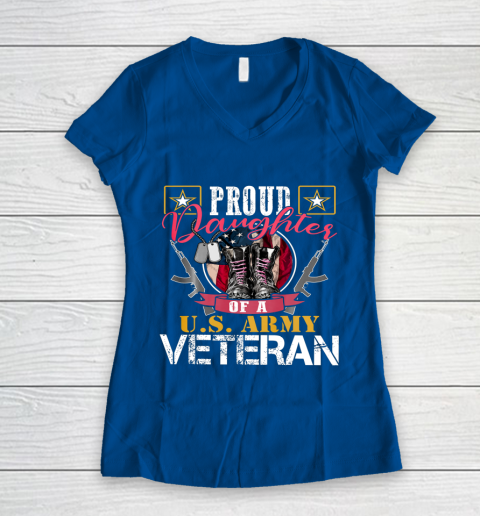 Womens Proud Daughter Of A Dad Veteran T-Shirt Womens Proud Daughter Of A Dad Veteran T-Shirt