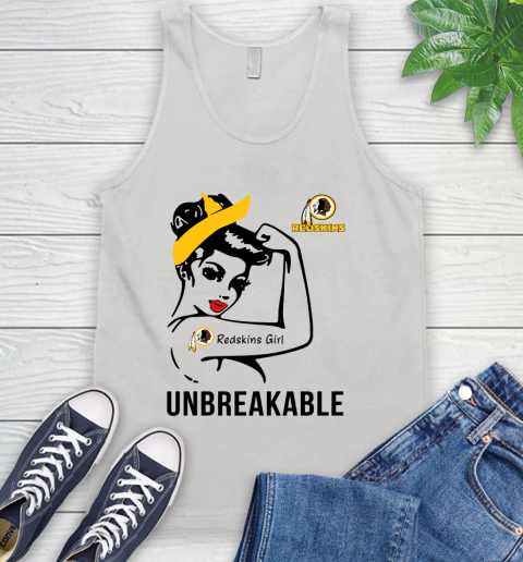 NFL Washington Redskins Girl Unbreakable Football Sports Tank Top