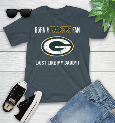NFL Green Bay Packers Football Loyal Fan Just Like My Daddy Shirt Youth T-Shirt 9