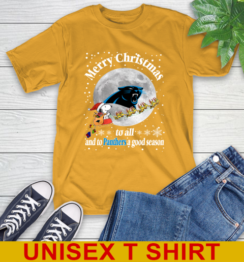 Carolina Panthers Merry Christmas To All And To Panthers A Good Season NFL Football Sports T-Shirt 2