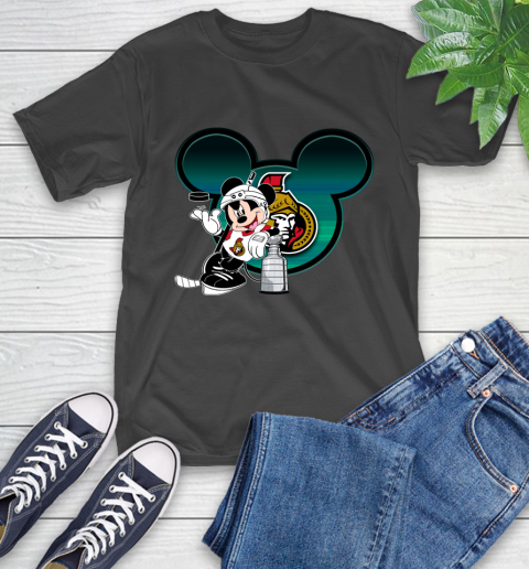 NHL Ottawa Senators Stanley Cup Mickey Mouse Disney Hockey T Shirt T-Shirt 2