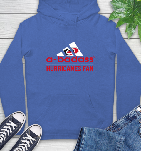 NHL A Badass Carolina Hurricanes Fan Adidas Hockey Sports Hoodie 9