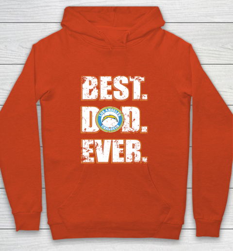 NFL Los Angeles Chargers Football Best Dad Ever Family Shirt Youth Hoodie 3