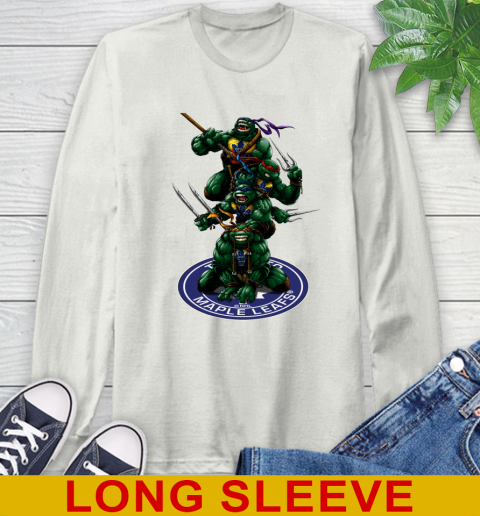NHL Hockey Toronto Maple Leafs Teenage Mutant Ninja Turtles Shirt Long Sleeve T-Shirt 12