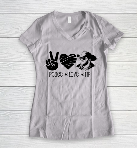 Rip Wheeler Shirt Peace Love Rip Women's V-Neck T-Shirt