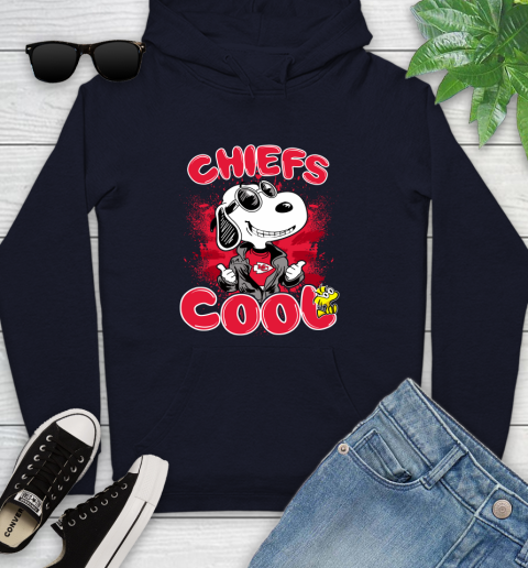 NFL Football Kansas City Chiefs Cool Snoopy Shirt Youth Hoodie 3