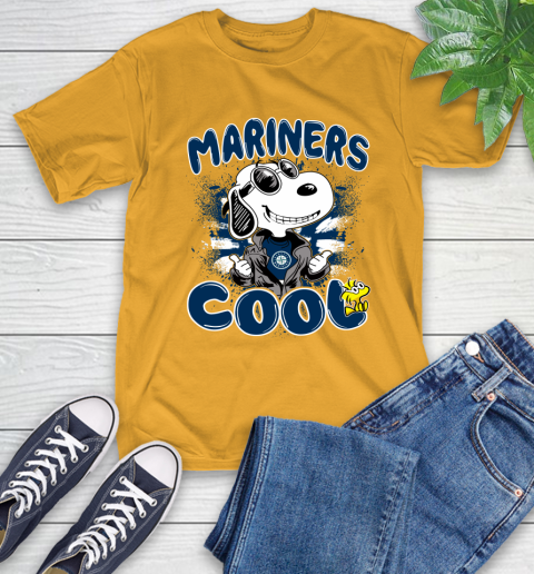 MLB Baseball Seattle Mariners Cool Snoopy Shirt T-Shirt 2