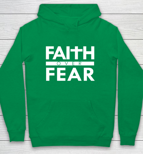 Faith Over Fear Bible Scripture Verse Christian Quote Youth Hoodie 4