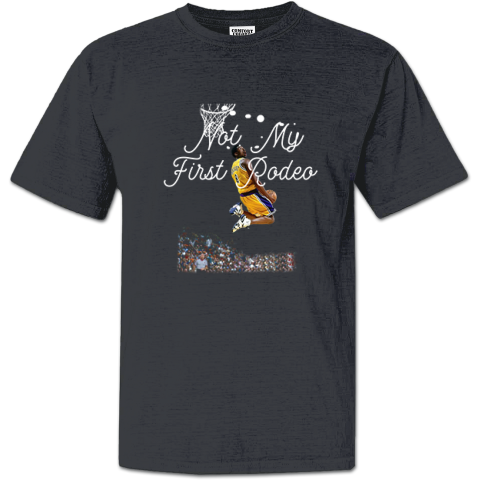 Aaron Rodgers Wearing Kobe Bryant Not My First Rodeo Premium Dyed Heavyweight T-Shirt