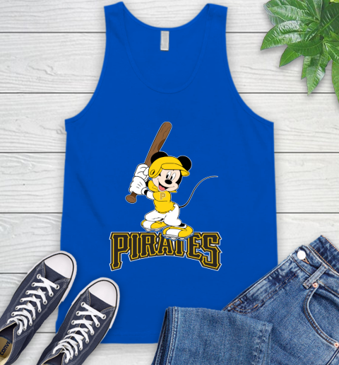 MLB Baseball Pittsburgh Pirates Cheerful Mickey Mouse Shirt Tank Top 5