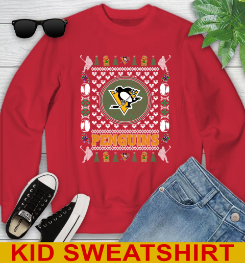 Pittsburgh Penguins Merry Christmas NHL Hockey Loyal Fan Youth Sweatshirt 7