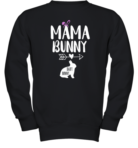 Mama Bunny Love Baby Bunny Easter Youth Sweatshirt