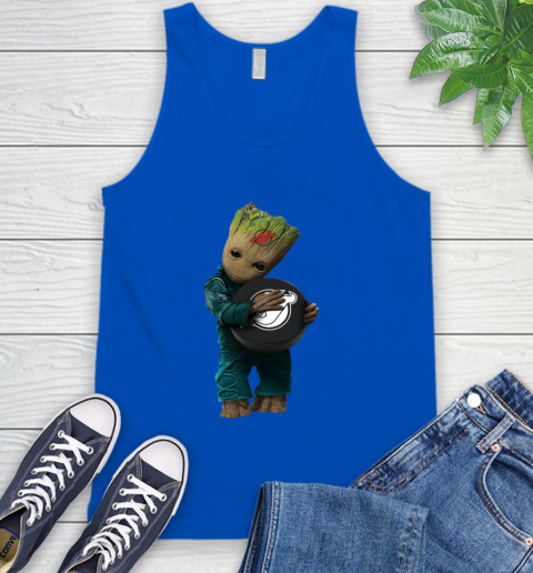 NHL Groot Guardians Of The Galaxy Hockey Sports New Jersey Devils Tank Top 5