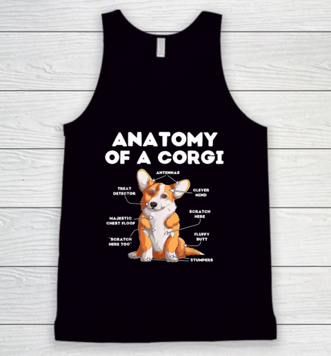 Anatomy of a Corgi Dog Lover Tank Top