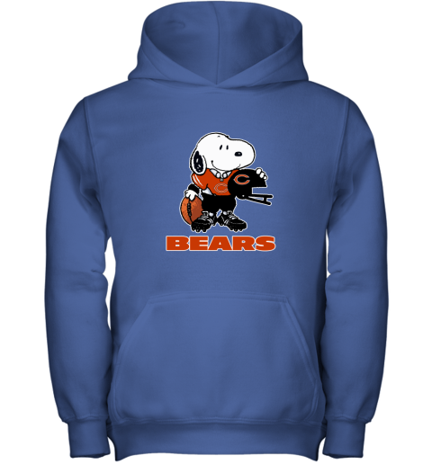 Snoopy A Strong And Proud Chicago Bears Player NFL Youth Hoodie 