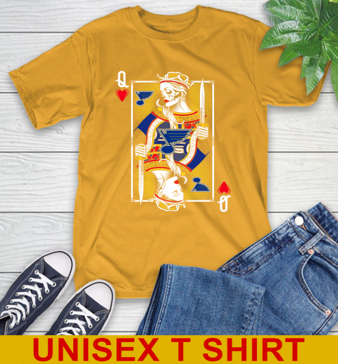 NHL Hockey St.Louis Blues The Queen Of Hearts Card Shirt T-Shirt 2