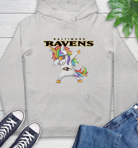 Baltimore Ravens Nfl Football Funny Unicorn Dabbing Sports Hoodie