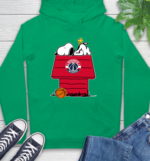 Washington Wizards NBA Basketball Snoopy Woodstock The Peanuts Movie Hoodie 8