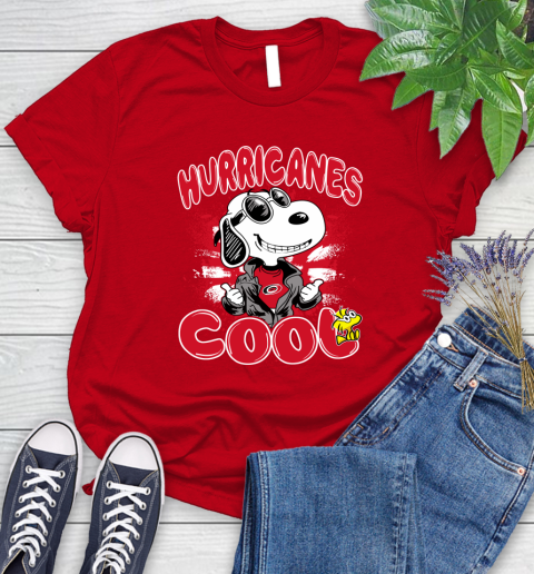 NHL Hockey Carolina Hurricanes Cool Snoopy Shirt Women's T-Shirt 11