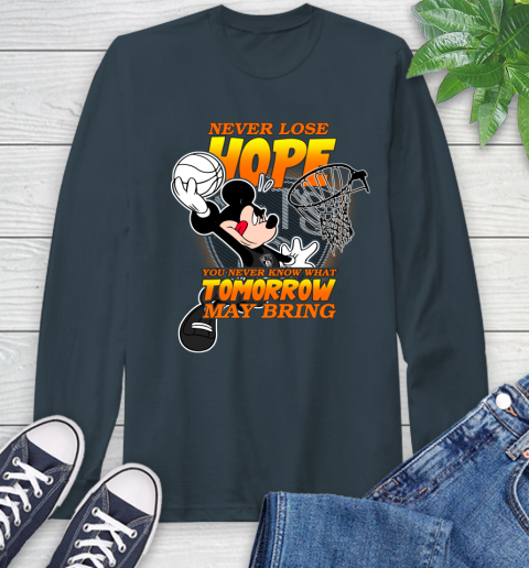 Brooklyn Nets NBA Basketball Mickey Disney Never Lose Hope Long Sleeve T-Shirt 9