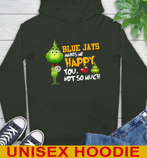 MLB Toronto Blue Jays Makes Me Happy You Not So Much Grinch Baseball Sports Hoodie 12