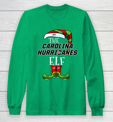Carolina Hurricanes Christmas ELF Funny NHL Long Sleeve T-Shirt 4