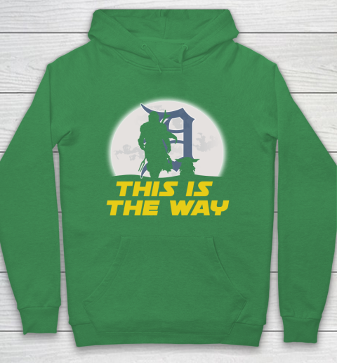 Detroit Tigers MLB Baseball Star Wars Yoda And Mandalorian This Is The Way Hoodie 5