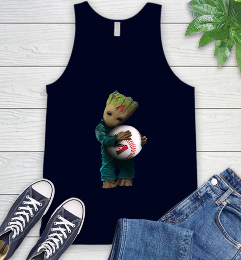 MLB Groot Guardians Of The Galaxy Baseball Sports Arizona Diamondbacks Tank Top 3