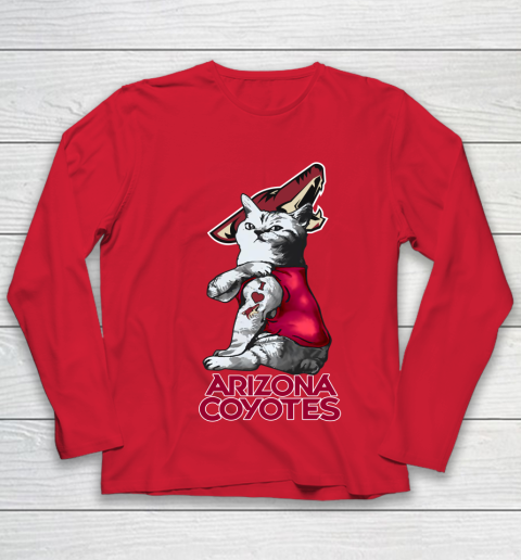 NHL My Cat Loves Arizona Coyotes Hockey Youth Long Sleeve 8