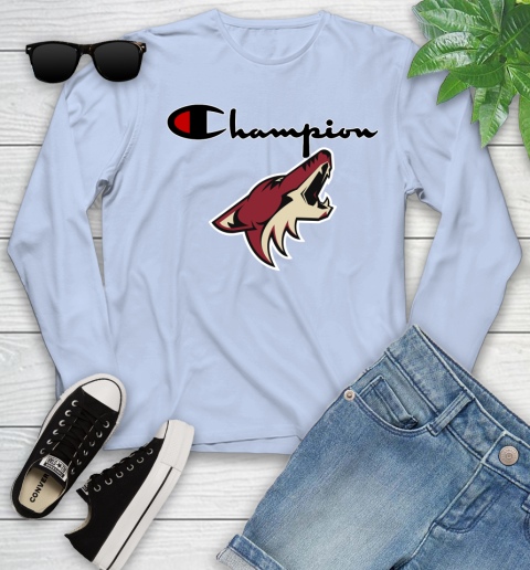 NHL Hockey Arizona Coyotes Champion Shirt Youth Long Sleeve 6