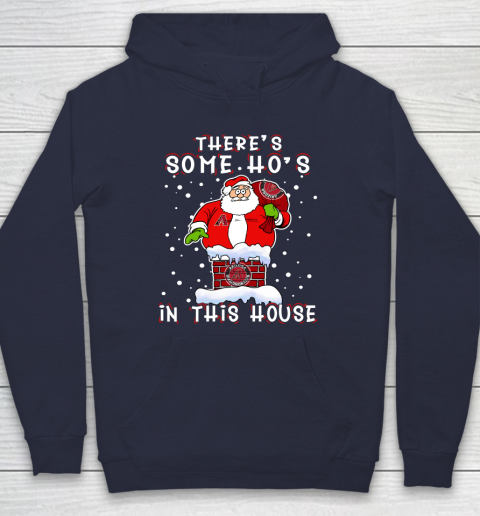 Arizona Diamondbacks Christmas There Is Some Hos In This House Santa Stuck In The Chimney MLB Hoodie 2