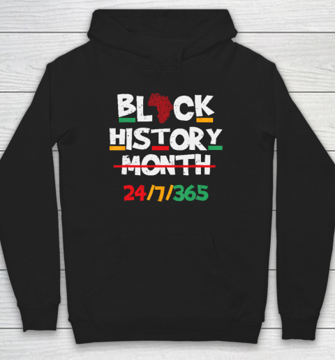 Black Heritage Black History Month 24 7 Proud Hoodie
