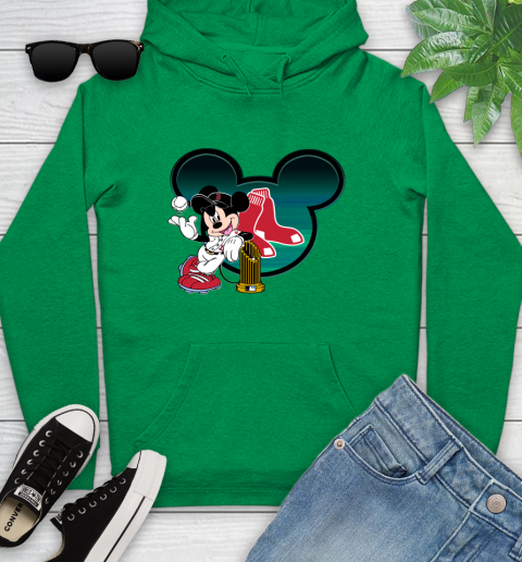 MLB Boston Red Sox The Commissioner's Trophy Mickey Mouse Disney Youth Hoodie 7