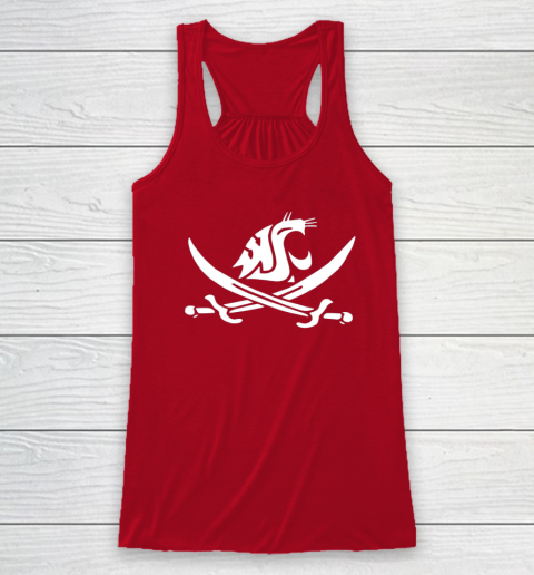 WSU Pirate Shirt Mike Leach WSU Pirate Sword Racerback Tank 3