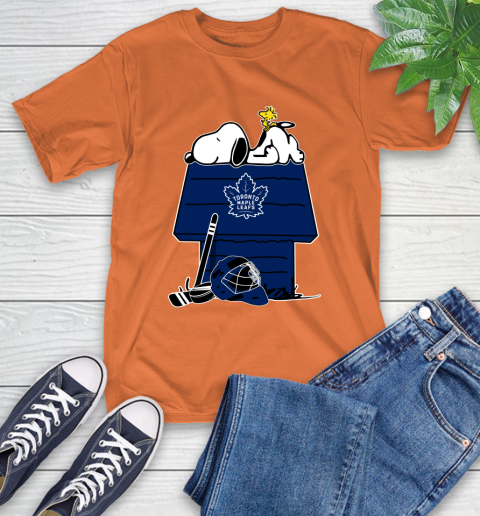 Toronto Maple Leafs NHL Hockey Snoopy Woodstock The Peanuts Movie T-Shirt 5