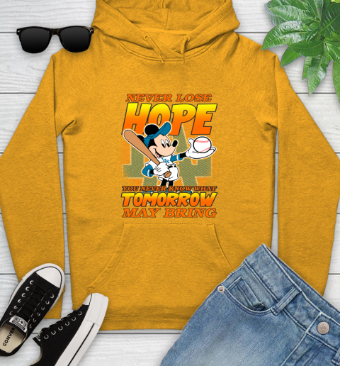 Los Angeles Dodgers MLB Baseball Mickey Disney Never Lose Hope Youth Hoodie 2