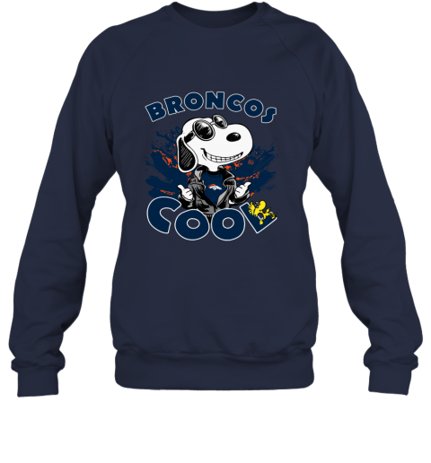 Denver Broncos Snoopy Joe Cool We're Awesome Long Sleeve T-Shirt 