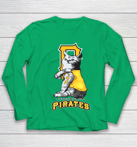 MLB Baseball My Cat Loves Pittsburgh Pirates Youth Long Sleeve 4