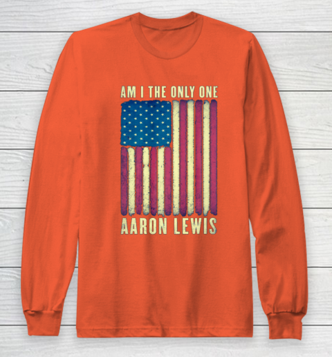 Aaron Lewis Am I The Only One America Flag Long Sleeve T-Shirt 3