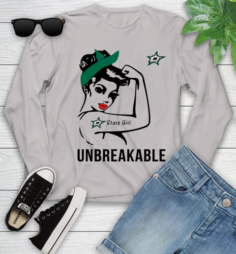 NHL Dallas Stars Girl Unbreakable Hockey Sports Youth Long Sleeve 9