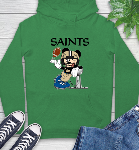 NFL New Orleans Saints Mickey Mouse Disney Super Bowl Football T Shirt Hoodie 8