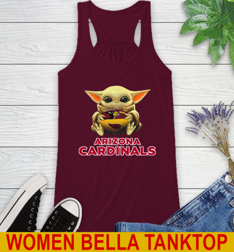NFL Football Arizona Cardinals Baby Yoda Star Wars Shirt Racerback Tank 3